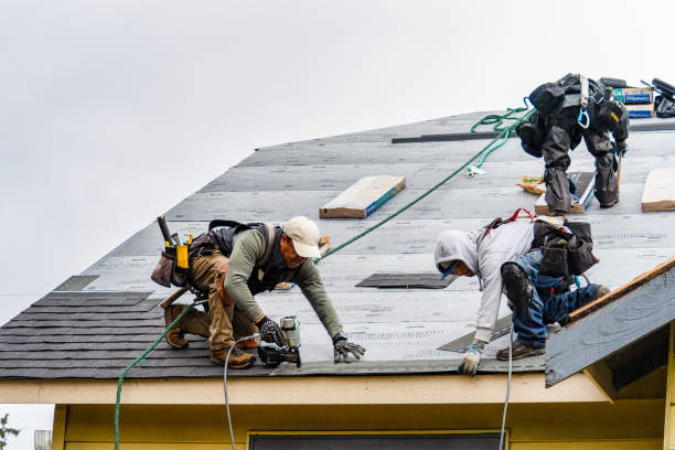 Professional Storm Damage Roof Repair technician working in Durham, NC
